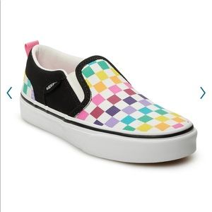 Vans® Asher Kids' Skate Shoes - Multi Color Sz 4